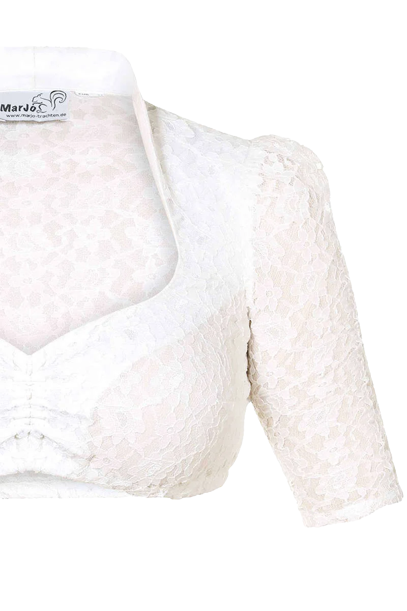 Dirndl Bluse Herzausschnitt halbarm