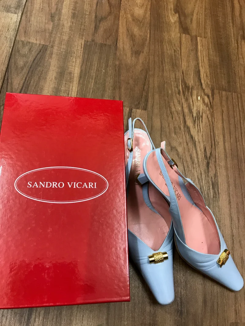 Vintage-Schuhe Slingpumps Sandro Vicari