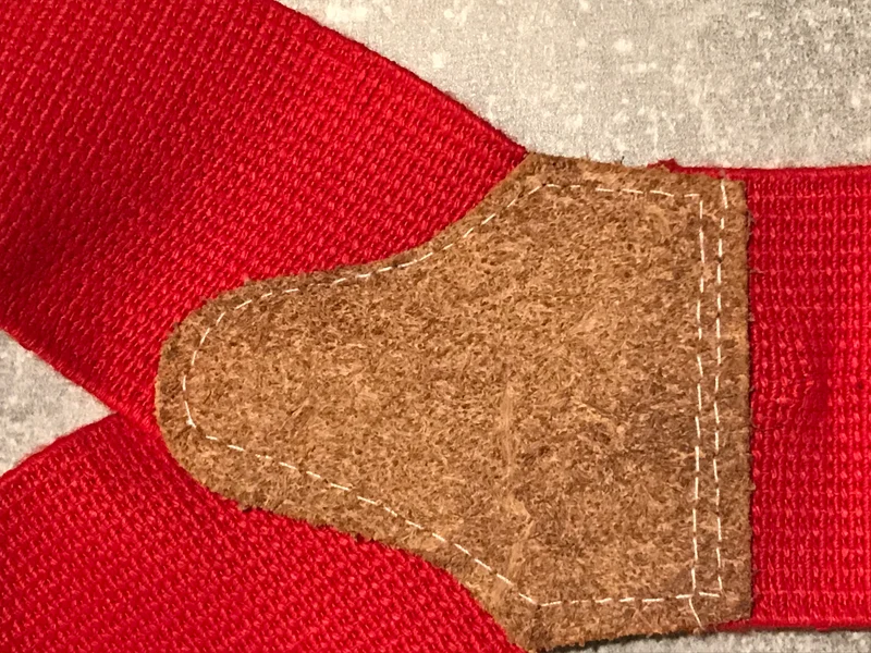 Extra breite Hosenträger in Rot
