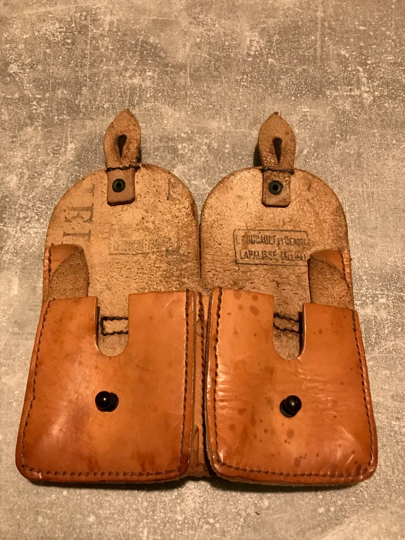 Braune Vintage Ledertasche Gürteltasche