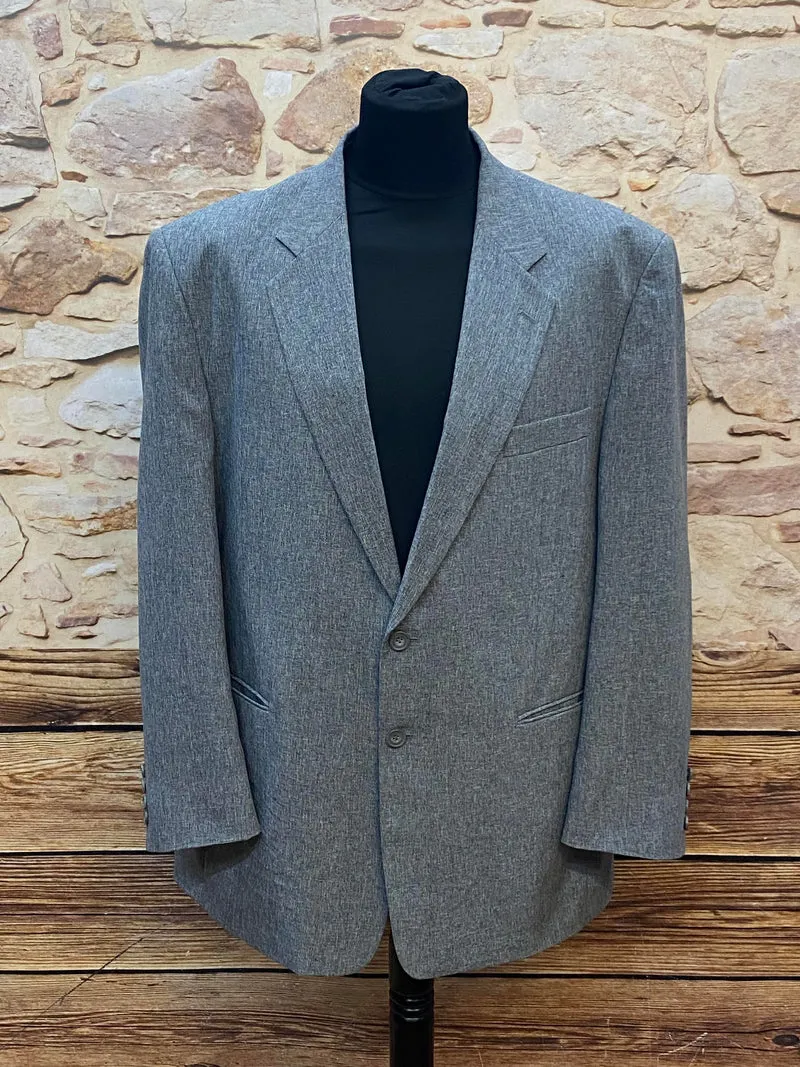Stilvolles Vintage Sakko in Grau, Größe 58