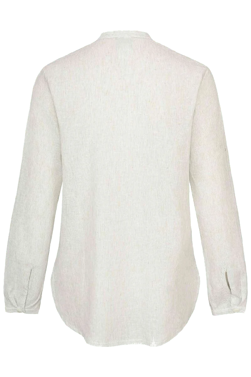 Damen Leinenbluse gestreift