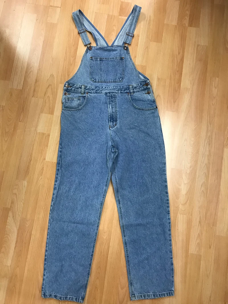 Vintage Jeans-Latzhose Blau | Rockabilly Denim Overall im Retro Style