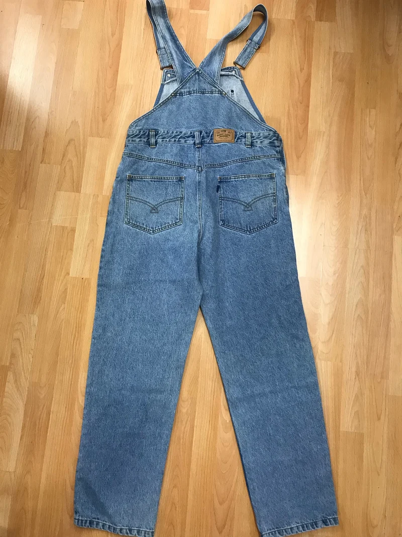 Vintage Jeans-Latzhose Blau | Rockabilly Denim Overall im Retro Style