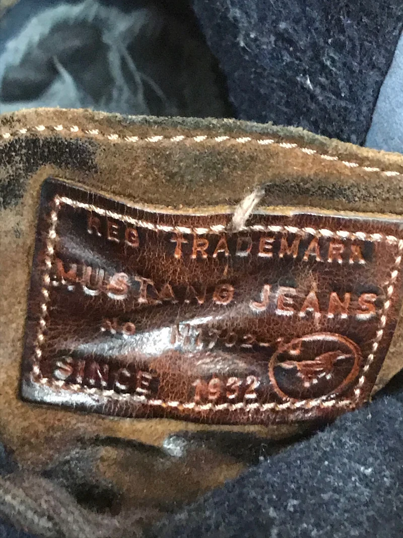 Vintage-Schuhe Herrenstiefel Mustang – Gr. 44