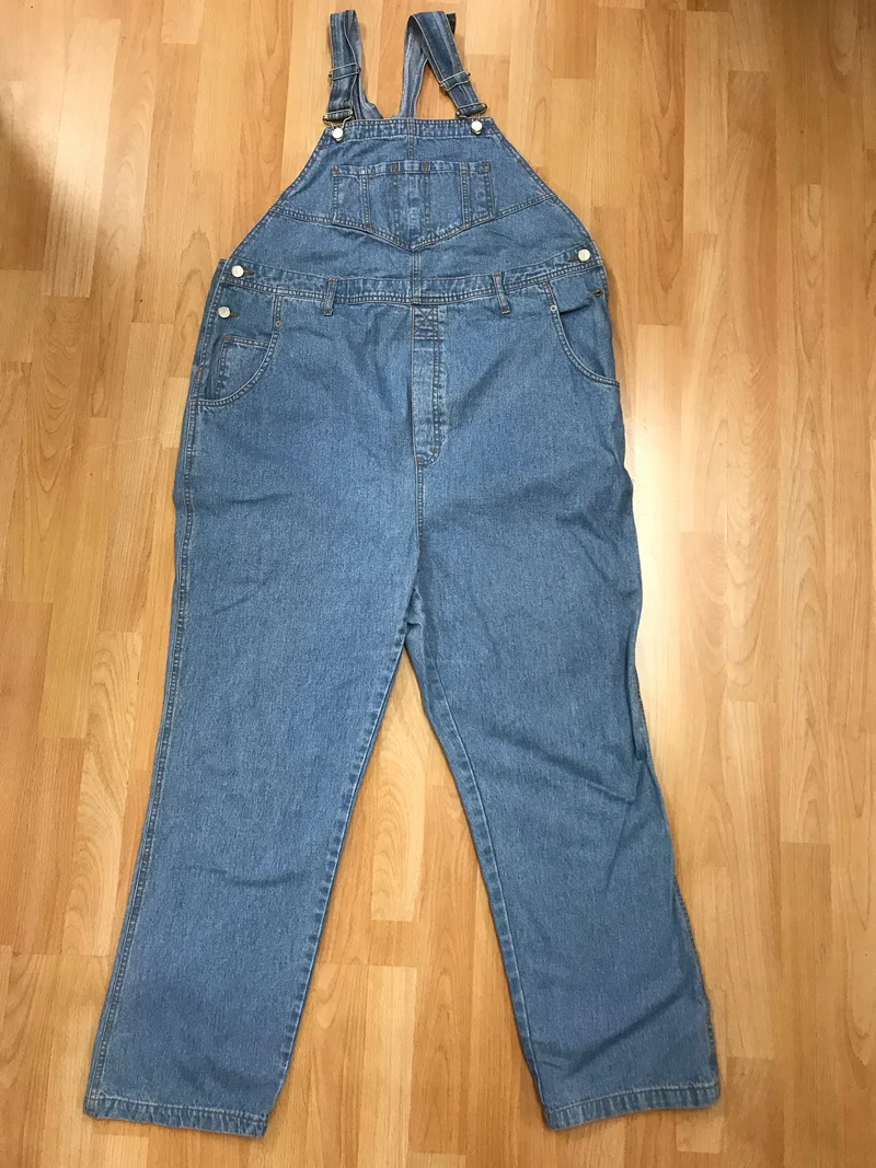Vintage 70er Jahre Jeans-Latzhose Blau – Workwear Denim Overall Unisex