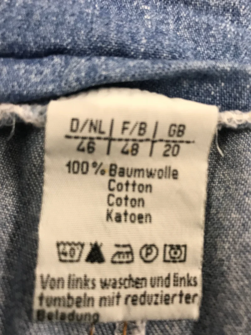 Vintage 70er Jahre Jeans-Latzhose Blau – Workwear Denim Overall Unisex
