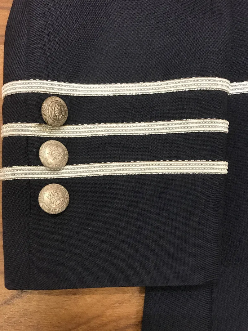 Uniformmantel - Vintage - dunkelblau