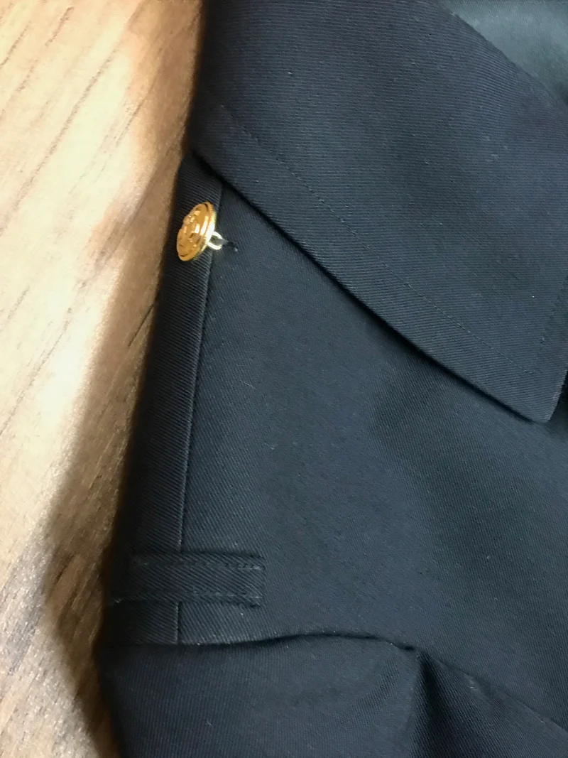 Original Marine Offiziersmantel Schwarz – Größe 52