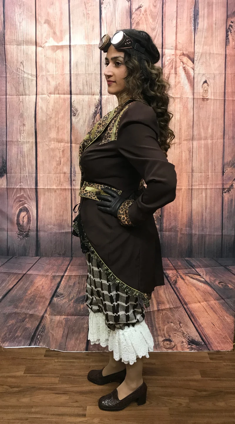 Steampunk Damen Outfit Gr. 42 – Jacke, Bloomers & Corsage