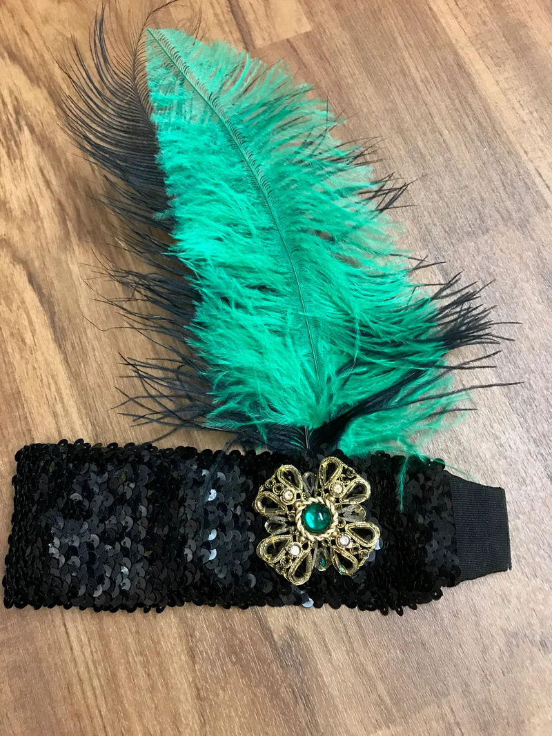20er-Jahre Flapperkleid mit Spitze & Zubehör – Gr. 36 – Unikat