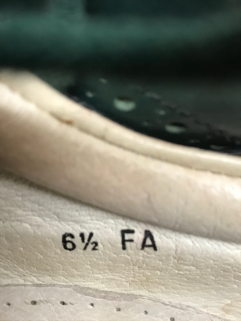 Vintage-Schuhe Boogie Woogie 6,5 (grün-weiß)