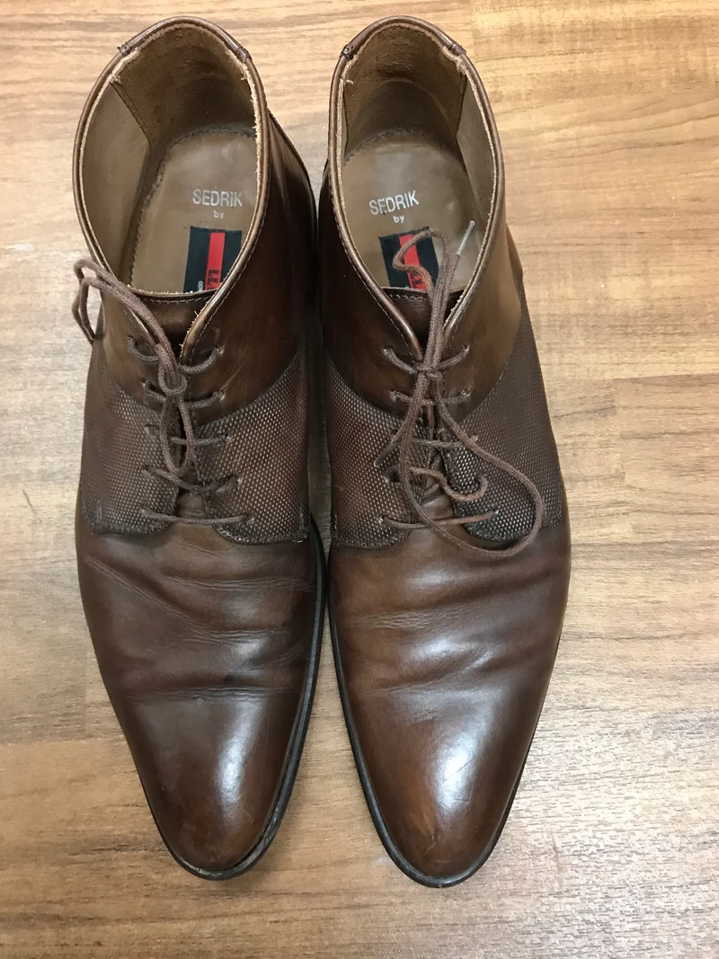 Vintage Leder Herrenschuhe Gr.42, Halbhoch