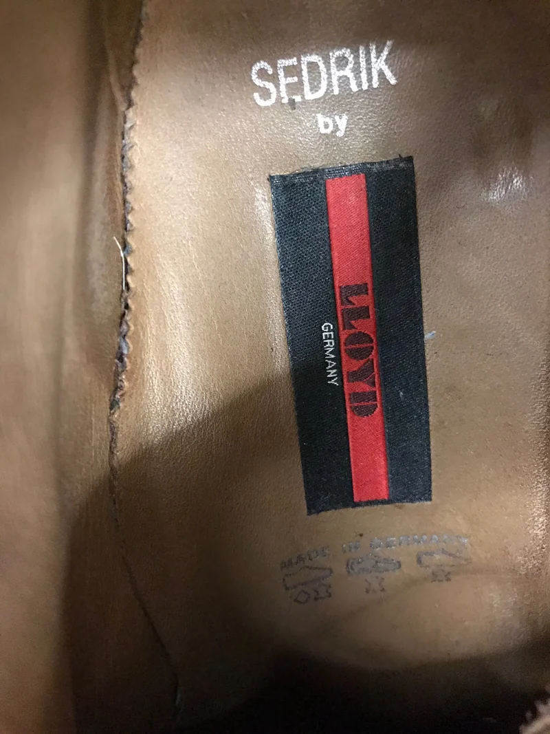 Vintage Leder Herrenschuhe Gr.42, Halbhoch