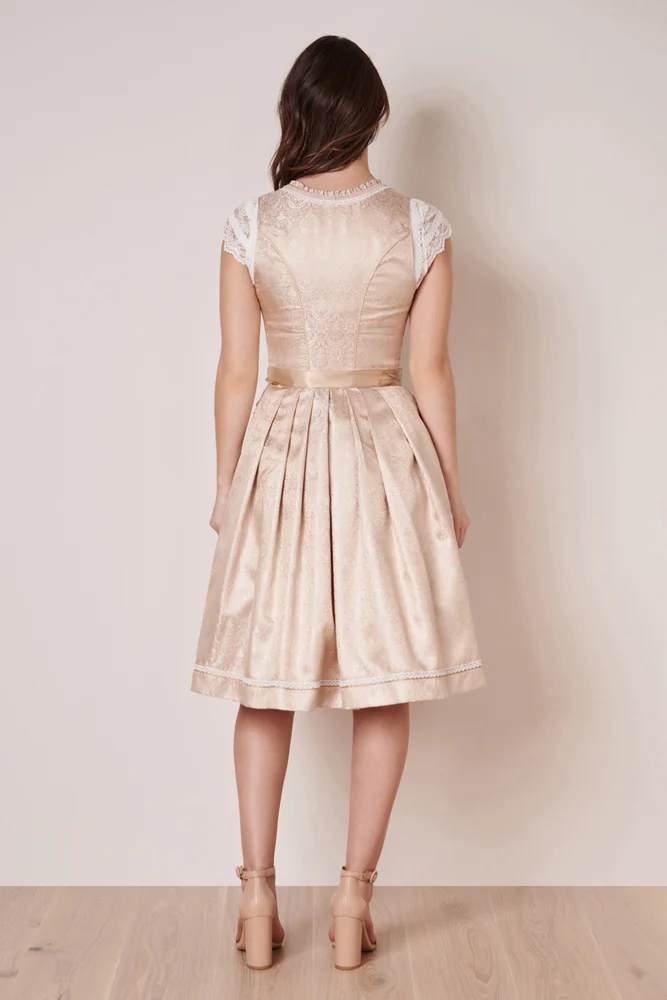 Krüger Dirndl "Kailia" Spitzenschürze 417565 | Natur 60cm