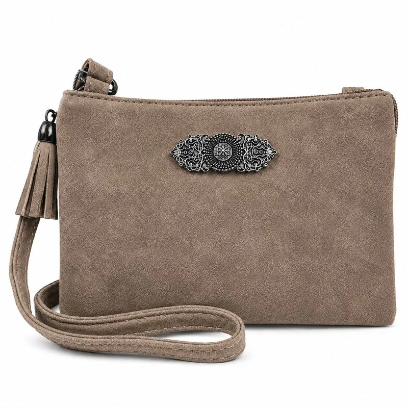 Trachten Handtasche "Sofia" - Dirndl Umhängetasche | Dunkelbraun