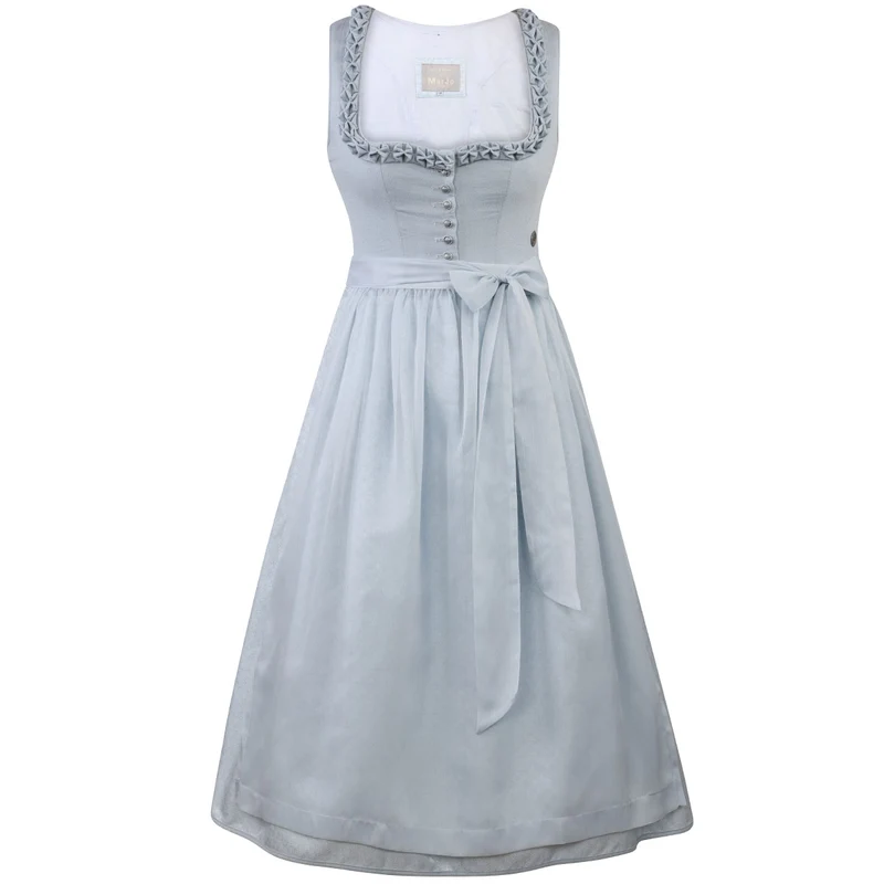Teresa Bauer x MarJo Dirndl Blue Belle 70 cm Hellblau Knopfleiste Kollektion 2026