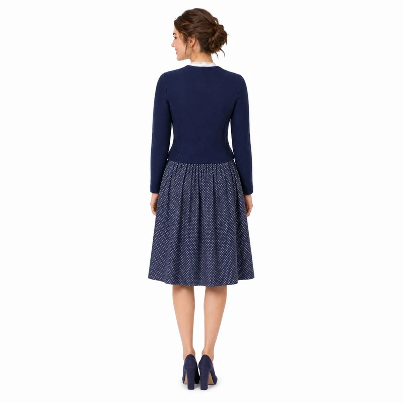 Isar-Trachten Damen Strickjacke "Saskia" 57102 | Marineblau
