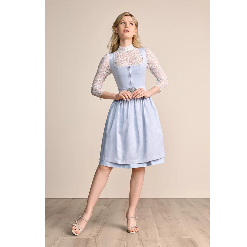 Krüger MADL Dirndl "Alisha" 415468 | Hellblau 60cm