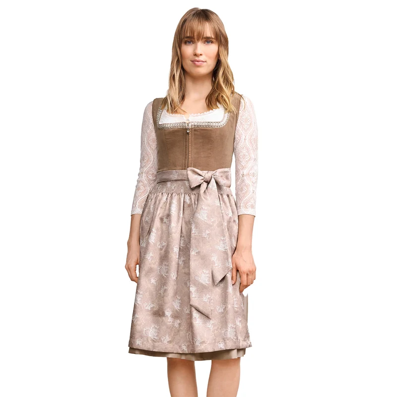 Krüger MADL Dirndl "Elinda" 414869 | Natur 60cm