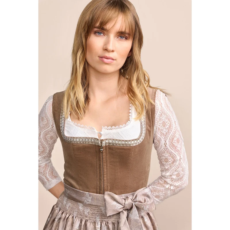 Krüger MADL Dirndl "Elinda" 414869 | Natur 60cm