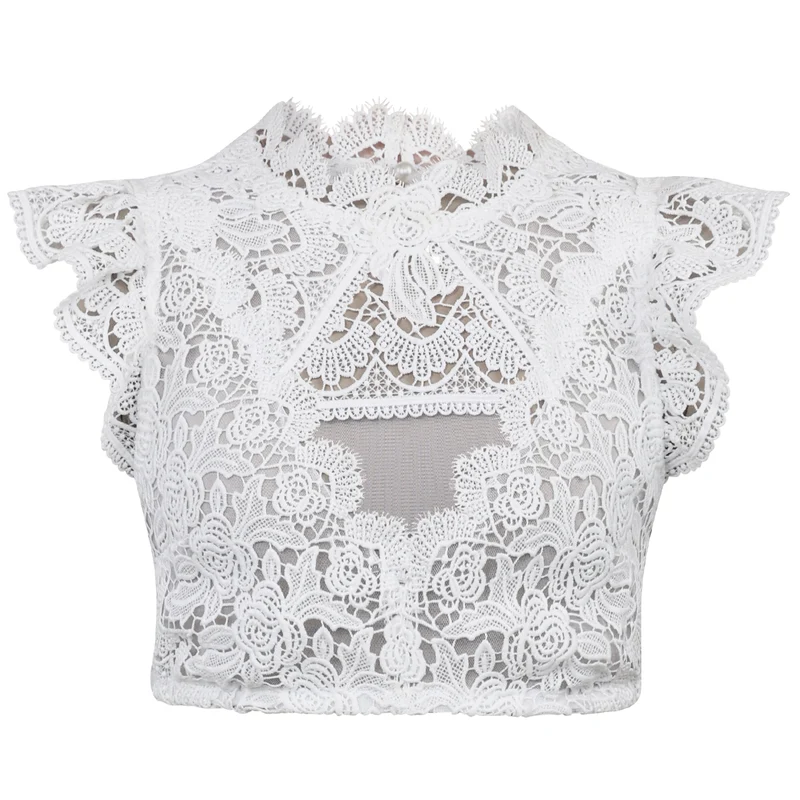 Madame Marie Dirndlbluse Elianthe Off White Flügelarm