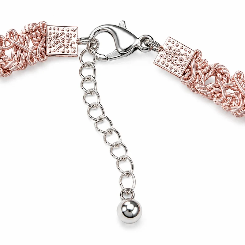 LUISIA® Spitzen Kropfband "Malina" mit Herzanhänger | Rosé