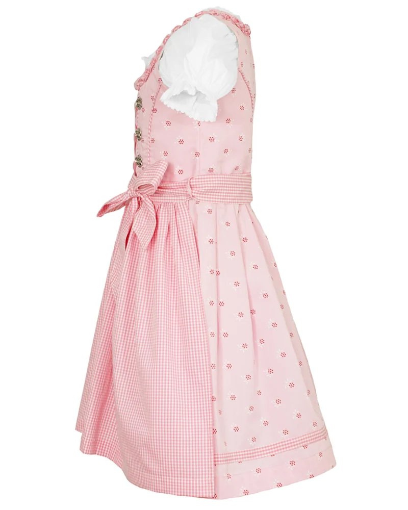 MADDOX Kinder Dirndl "Zillertal" 3-tlg. | Blümchen Rosa Weiß