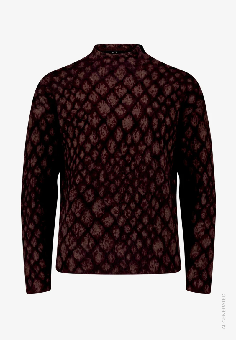 Strickpullover mit Animalprint