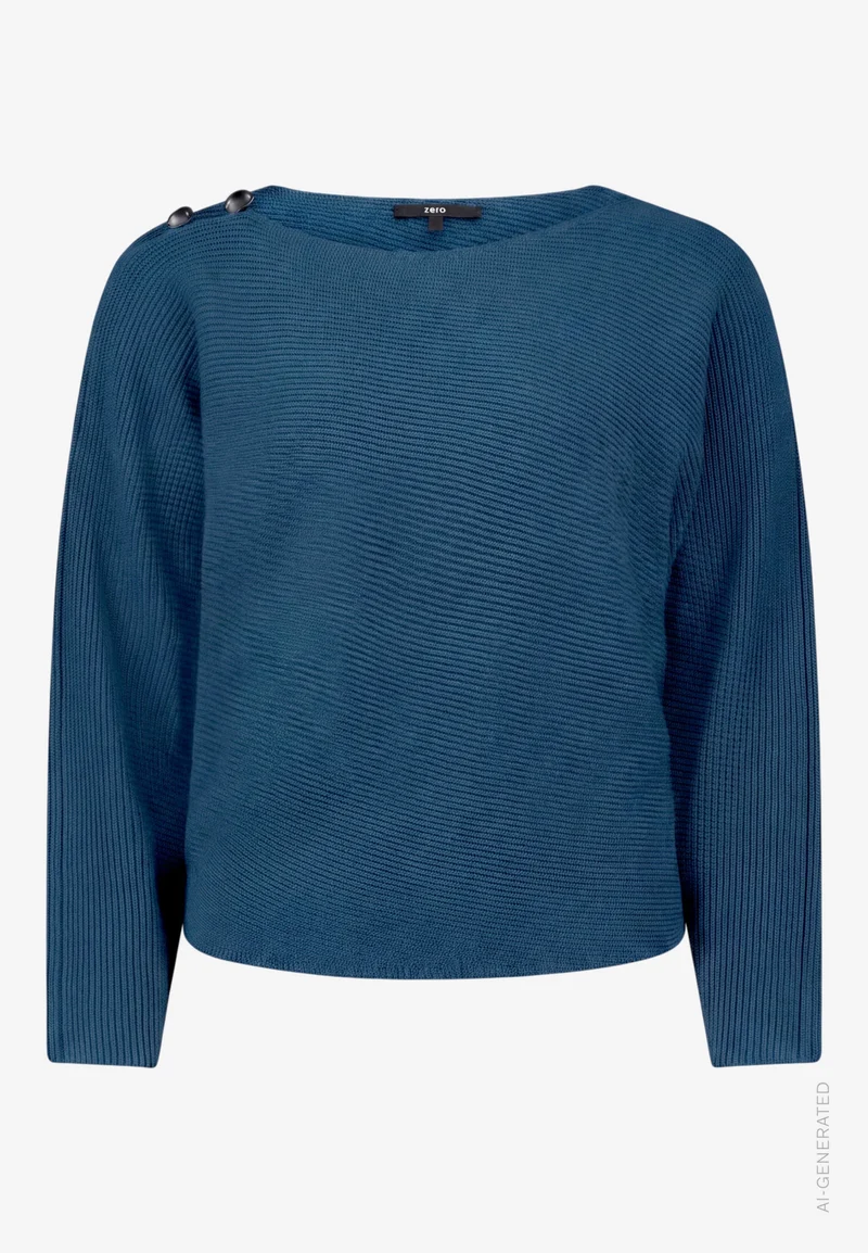 Strickpullover mit U-Boot Ausschnitt