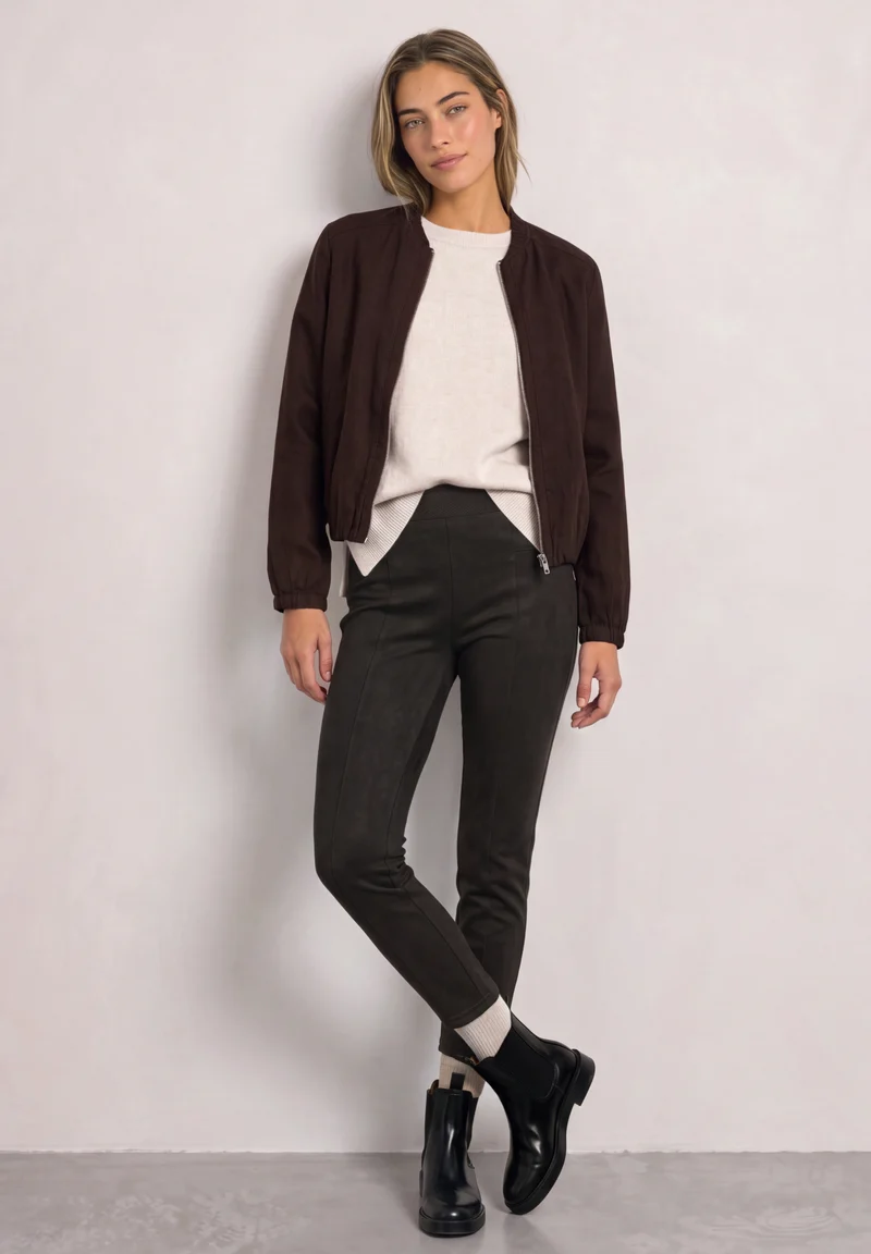 HOPE HW Skinny Leg Hose aus Velours