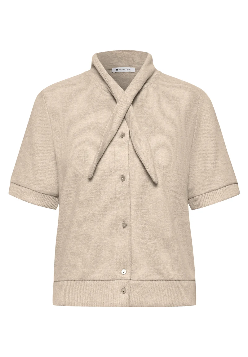 Kurzarm Jacke mit Schalkragen