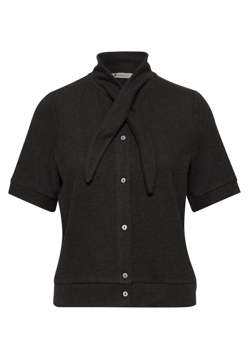 Kurzarm Jacke mit Schalkragen