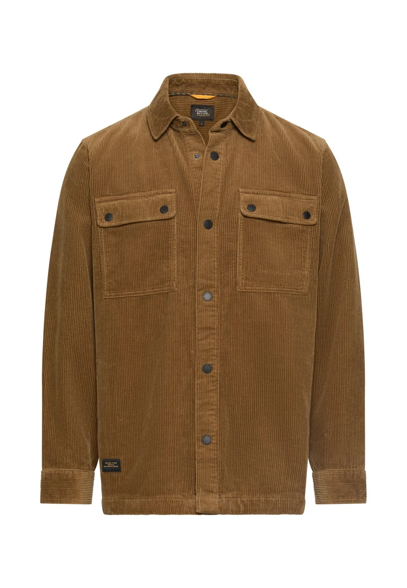 Cord Overshirt mit Kentkragen