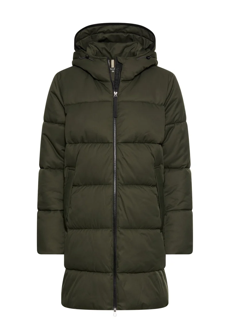 Wattierter Parka mit Windschutz