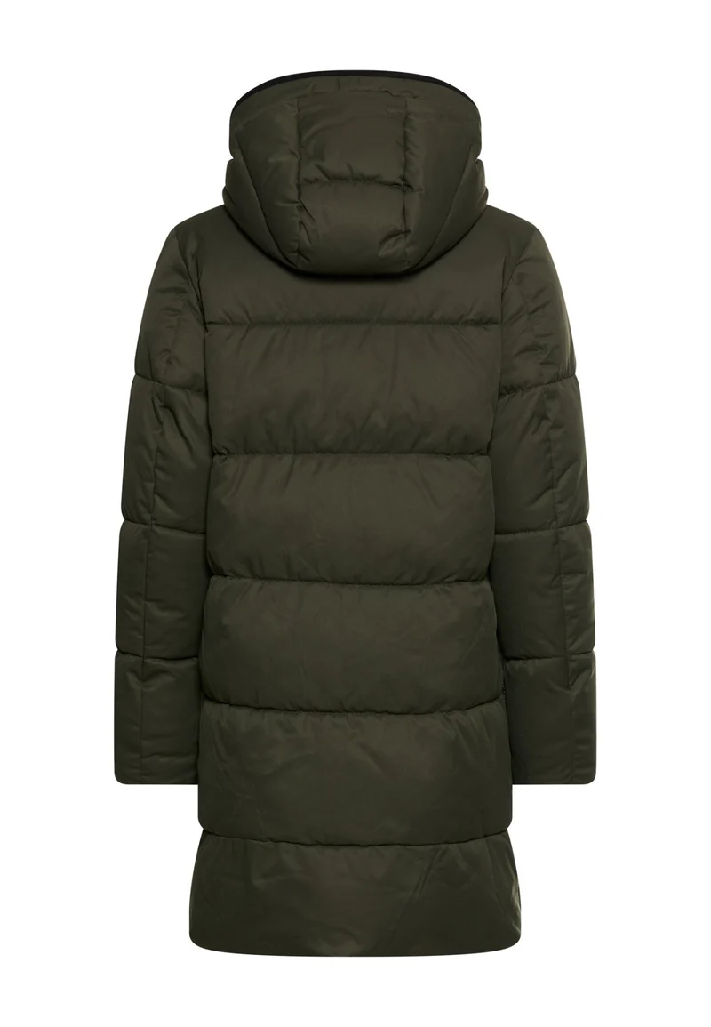 Wattierter Parka mit Windschutz