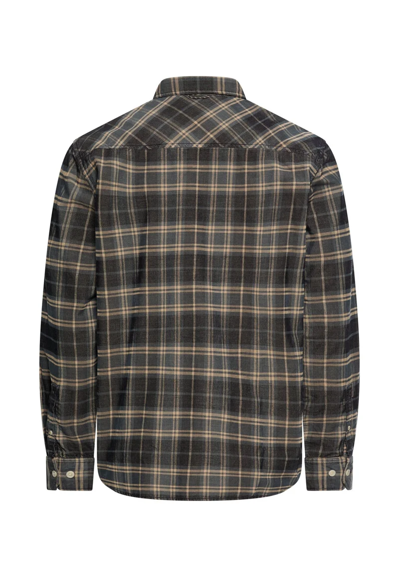 Baumwollhemd mit Button-Down-Kragen