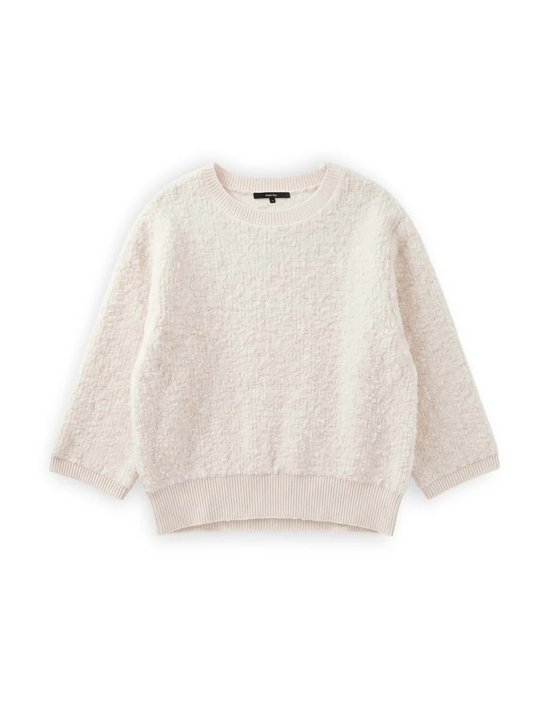 TALPA Strickpullover aus Bouclégarn