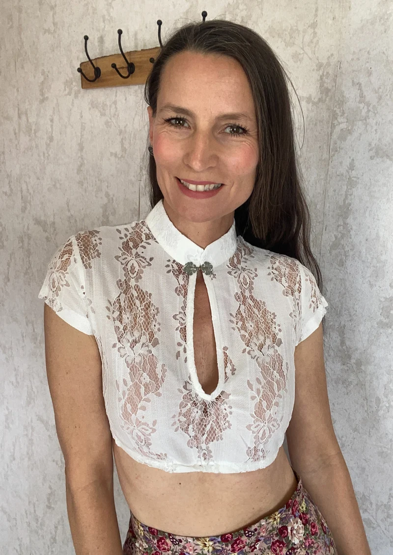 Dirndlbluse "Tropfen"