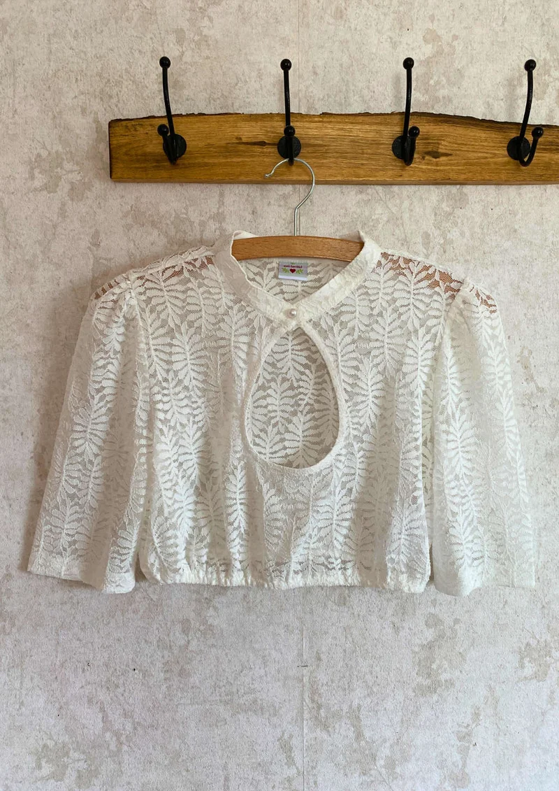Dirndlbluse "Blätter"