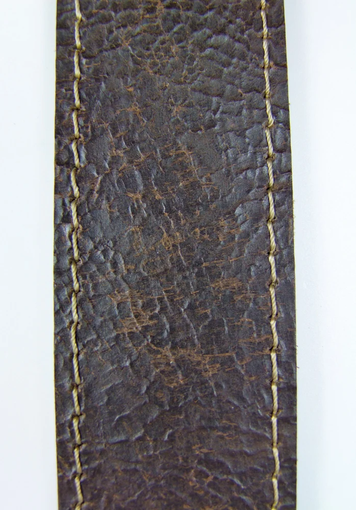 Trachtengürtel mit Löwen Zierschnalle - Dunkelbraun Messing