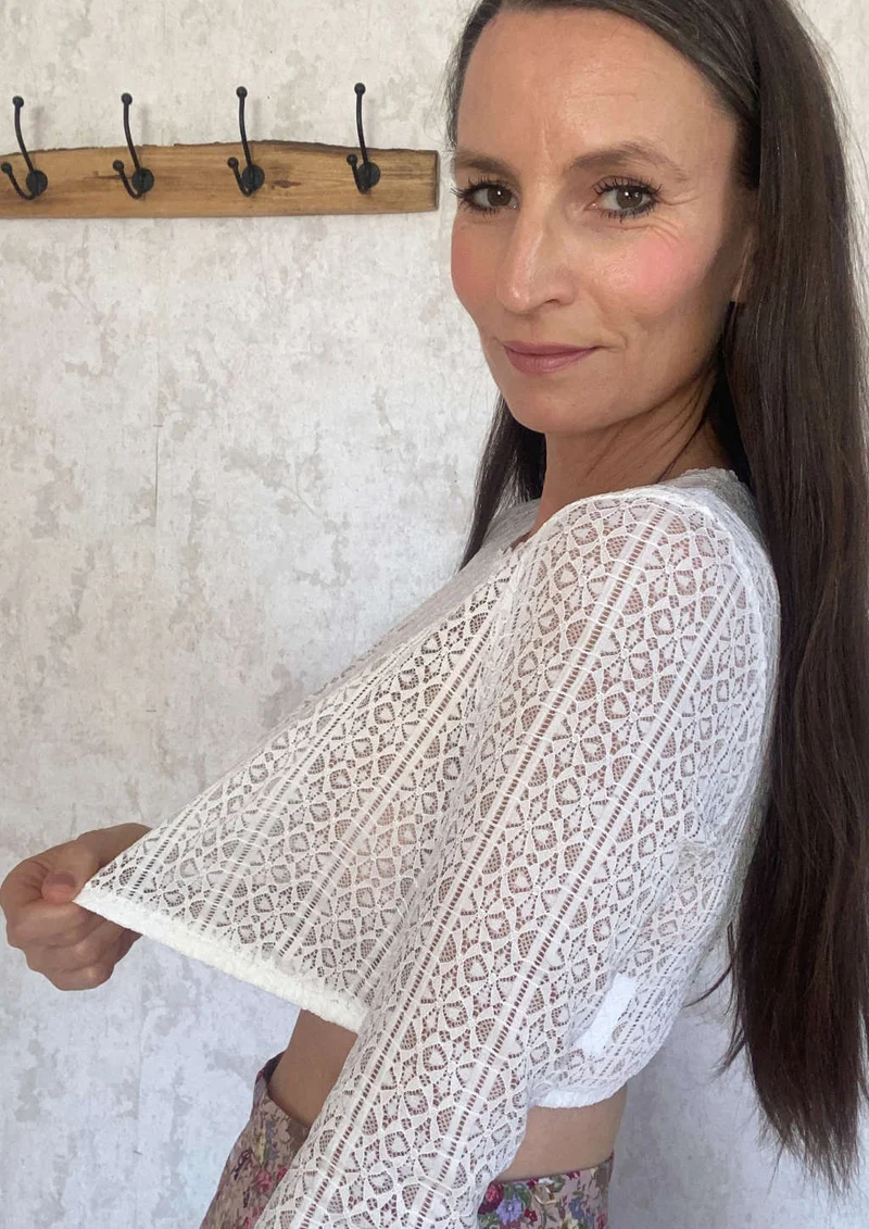 Dirndlbluse "Lissi" in weiß