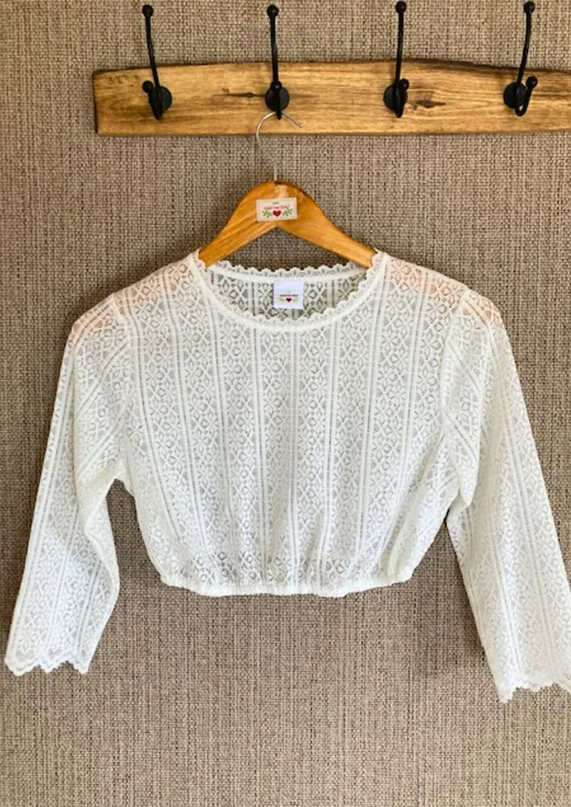 Dirndlbluse "Lissi" in weiß