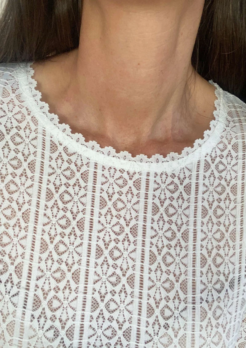 Dirndlbluse "Lissi" in weiß