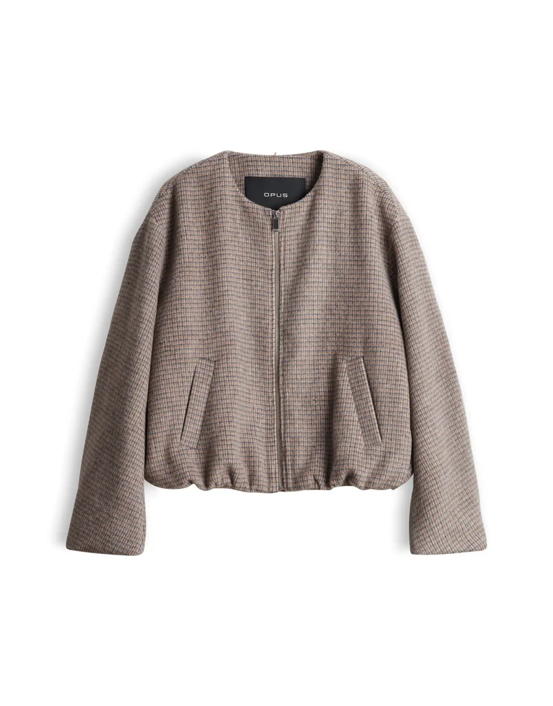 HESSINA Karierte Kurzjacke
