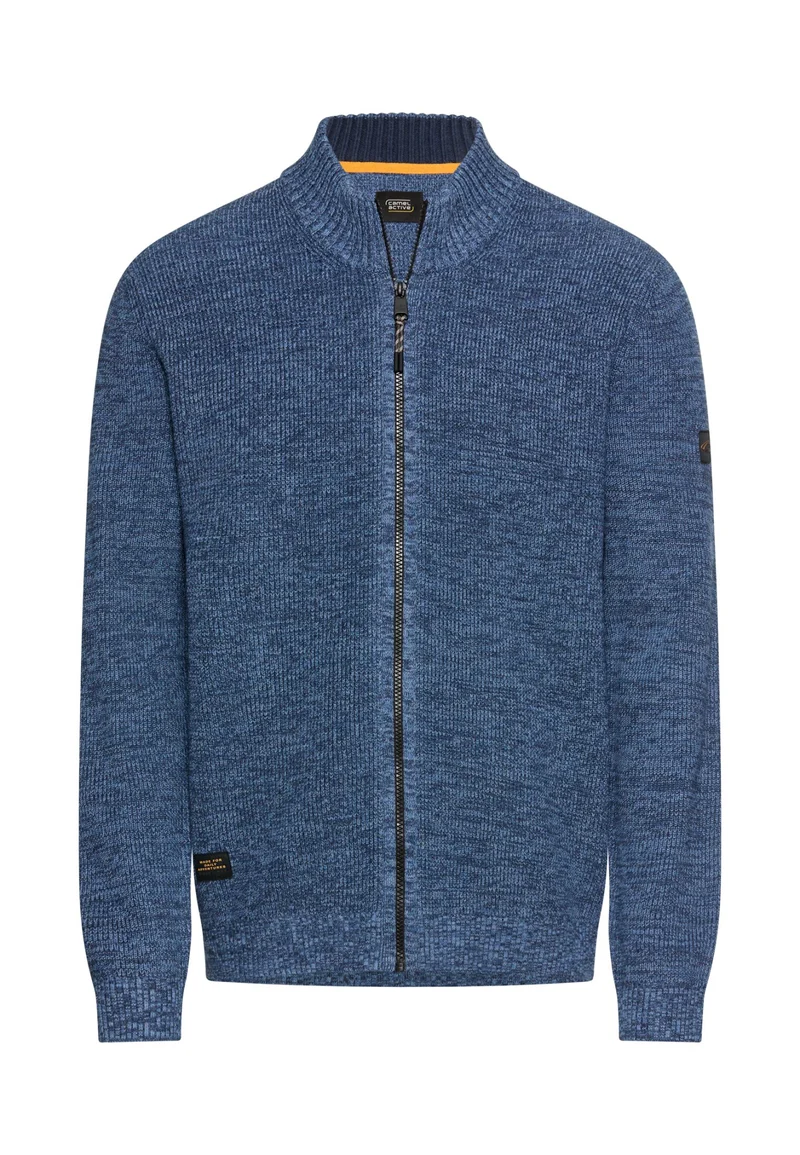 Strickjacke mit Bomberkragen