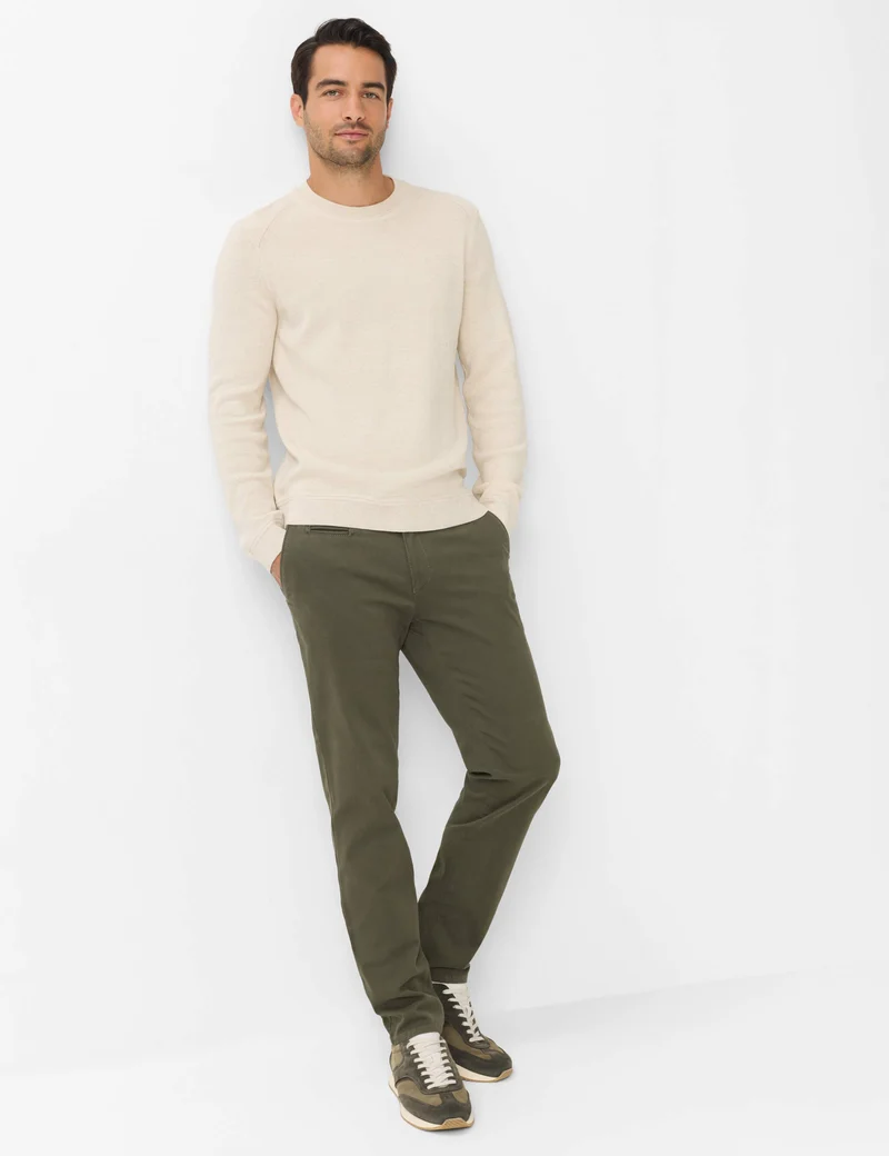 Fabio Modern Fit Chino in OLIV