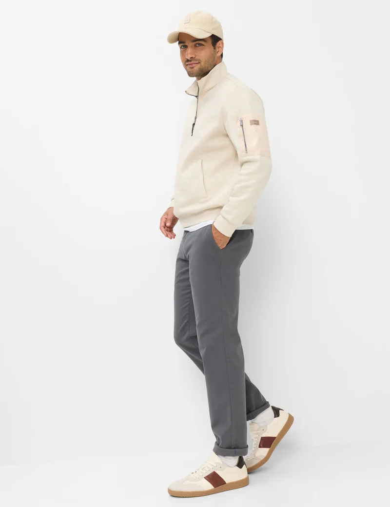 Fabio Modern Fit Chino in Grau