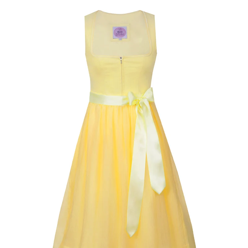 MarJo Dirndl Hofstetten Zitrone Reißverschluss 65 cm