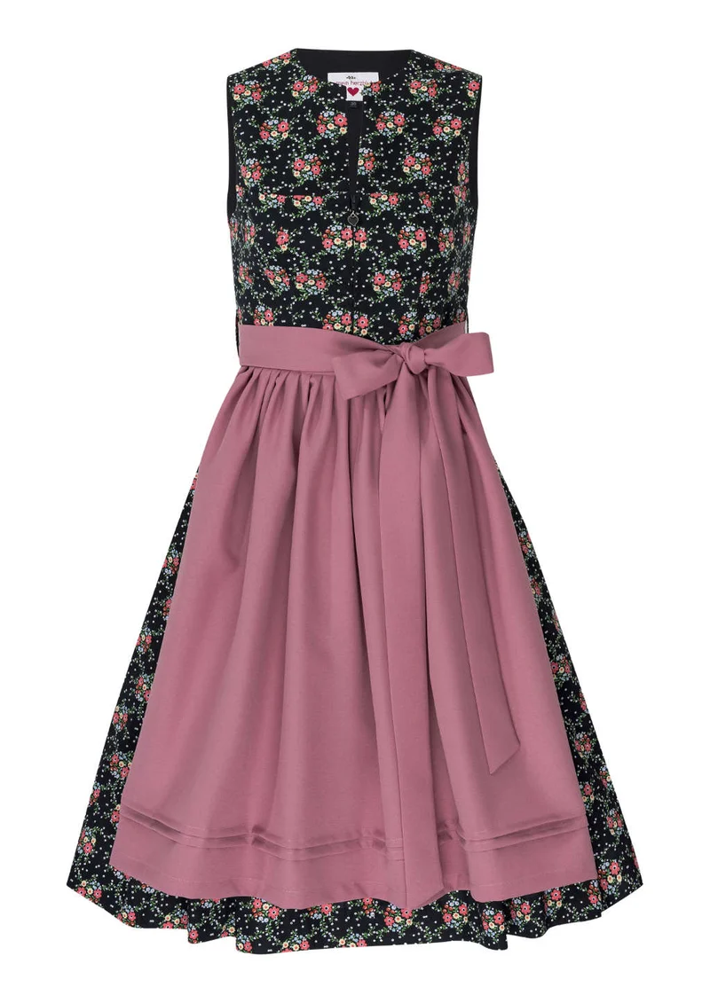 Dirndl "schwarze Blume"